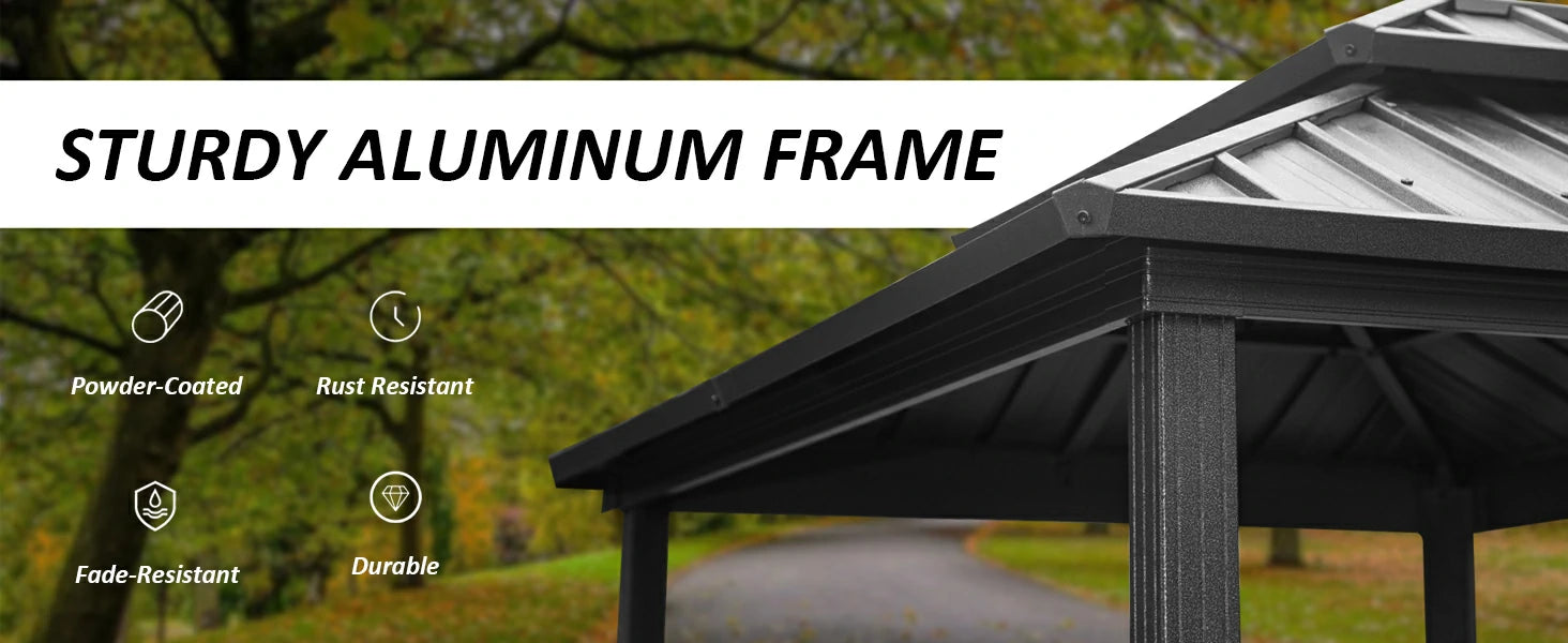 Domi Outdoor Living hardtop grill gazebo