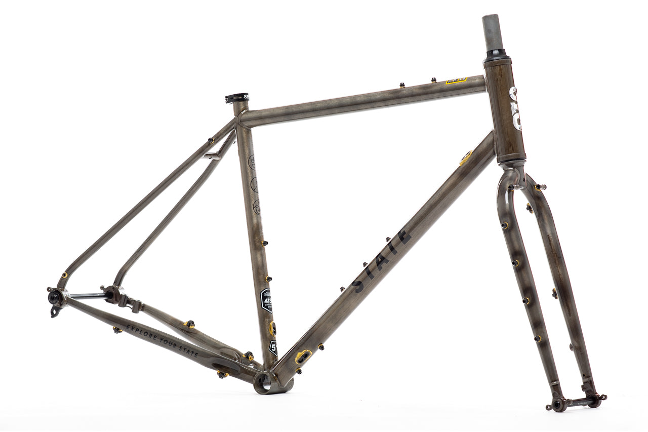 4130 All-Road - Frame & Fork Set (UDH) - Raw Phosphate、mySite、bearsvspackers