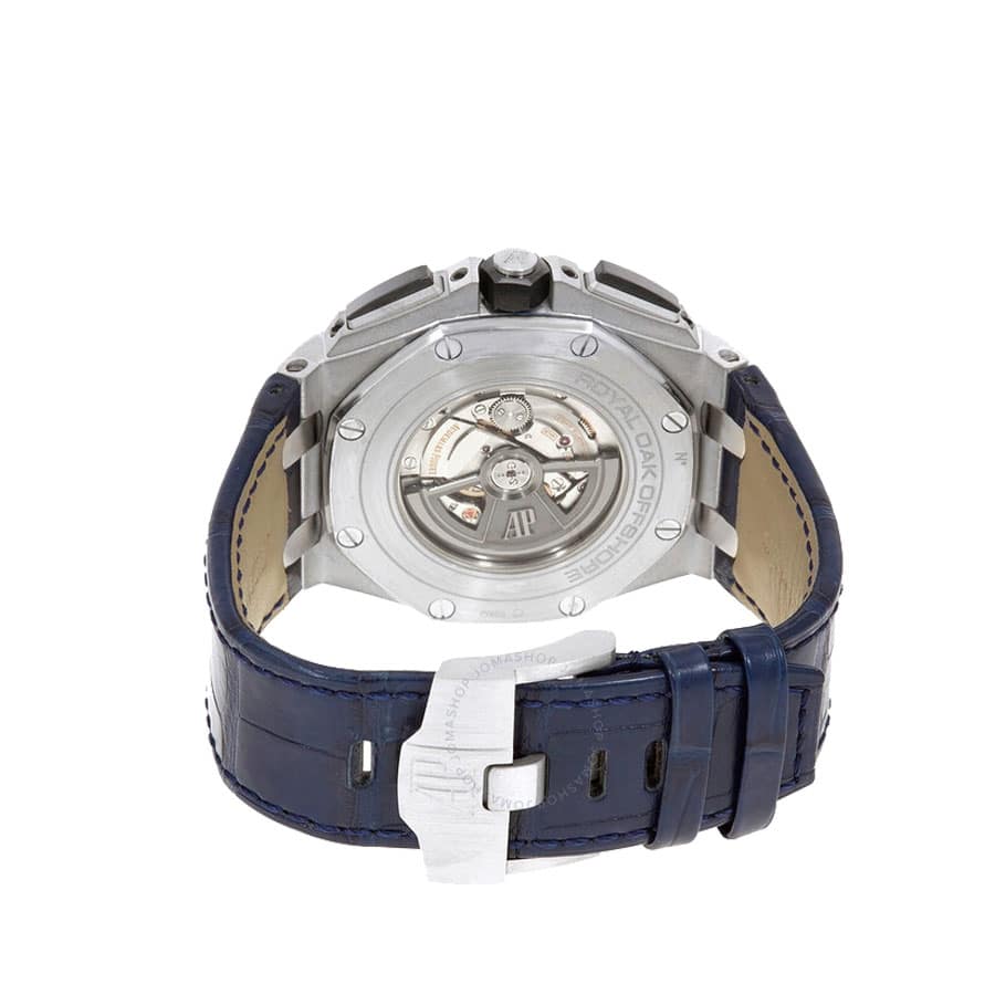 audemars piguet royal oak offshore novelty chronograph platinum blue black 26401po oo a018cr 01 012