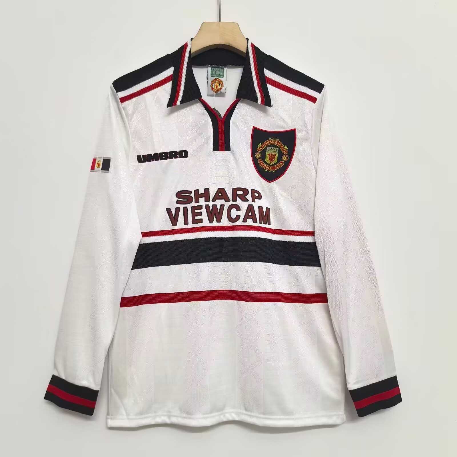 1998-1999 Vintage Manchester United Away Football Shirt 1:1 Thai Quality (Long Sleeve):football jersey mysite: unitedjerseyfootball 邓江浪:football
