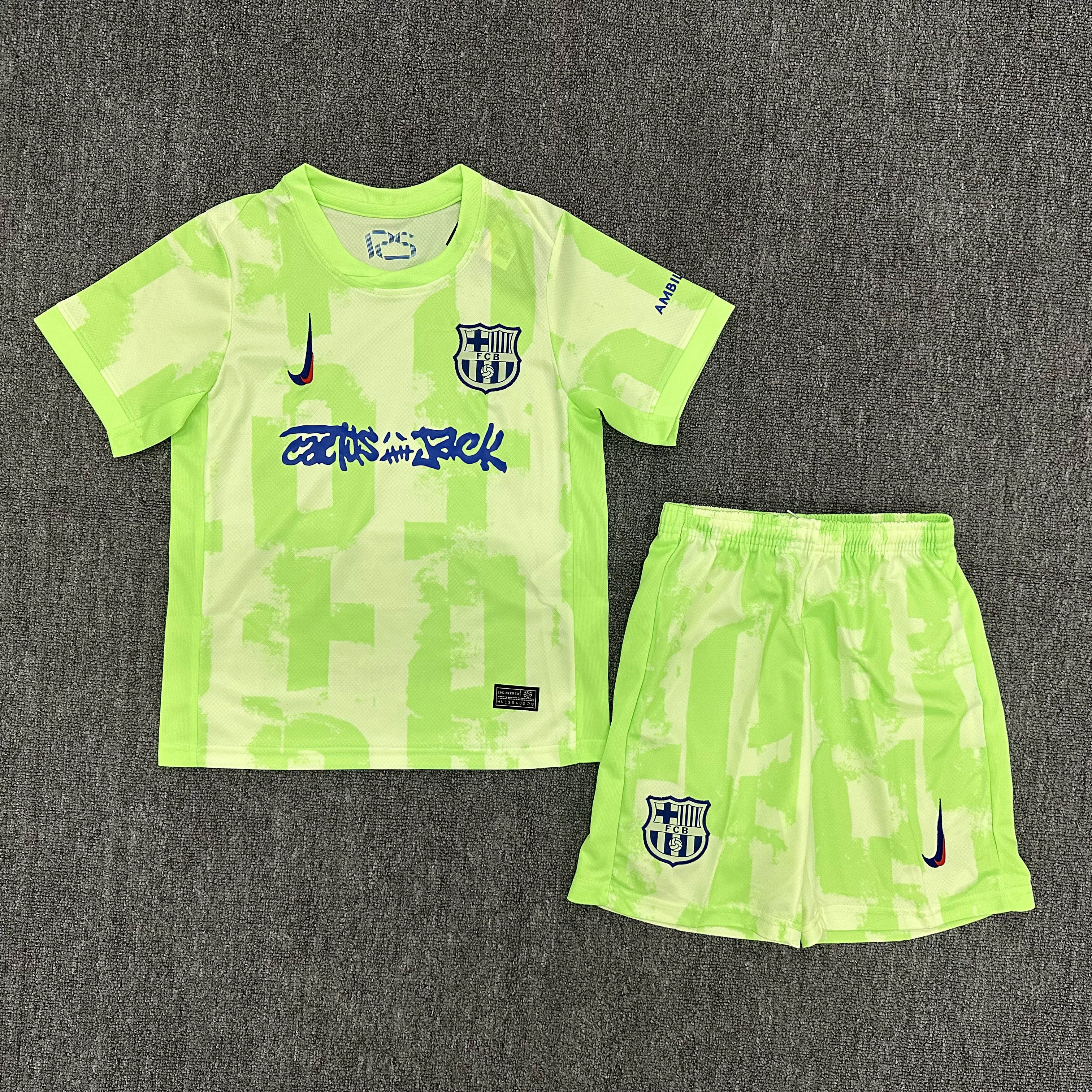 2024/2025 Barcelona Third Away Travis Scott Joint Edition Football Shirt 1:1 Thai Quality Kids Size:football jersey mysite: unitedjerseyfootball 邓江浪:football