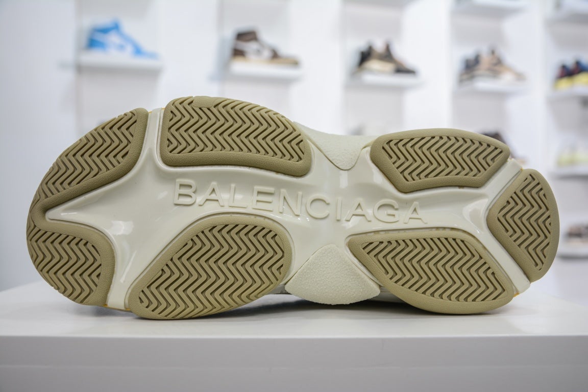 Balenciaga Triple S Sneaker x Gucci in Beige Yellow、mysite、Cacoeks