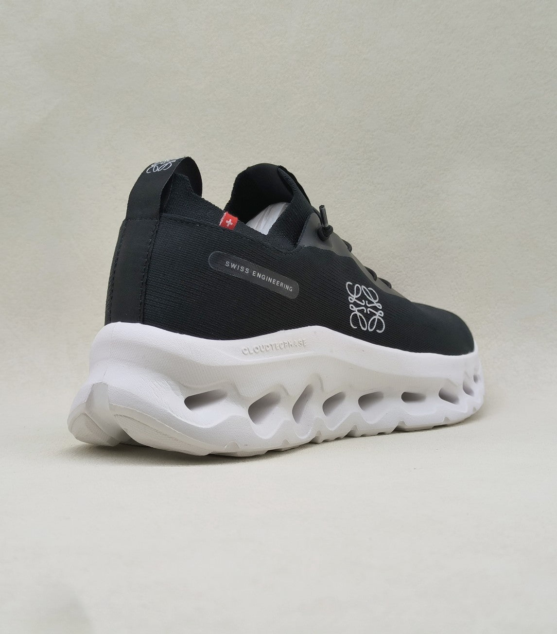 LW CLOUDTILT SNEAKER BLACK-WHITE POLYESTER、mysite、Cacoeks