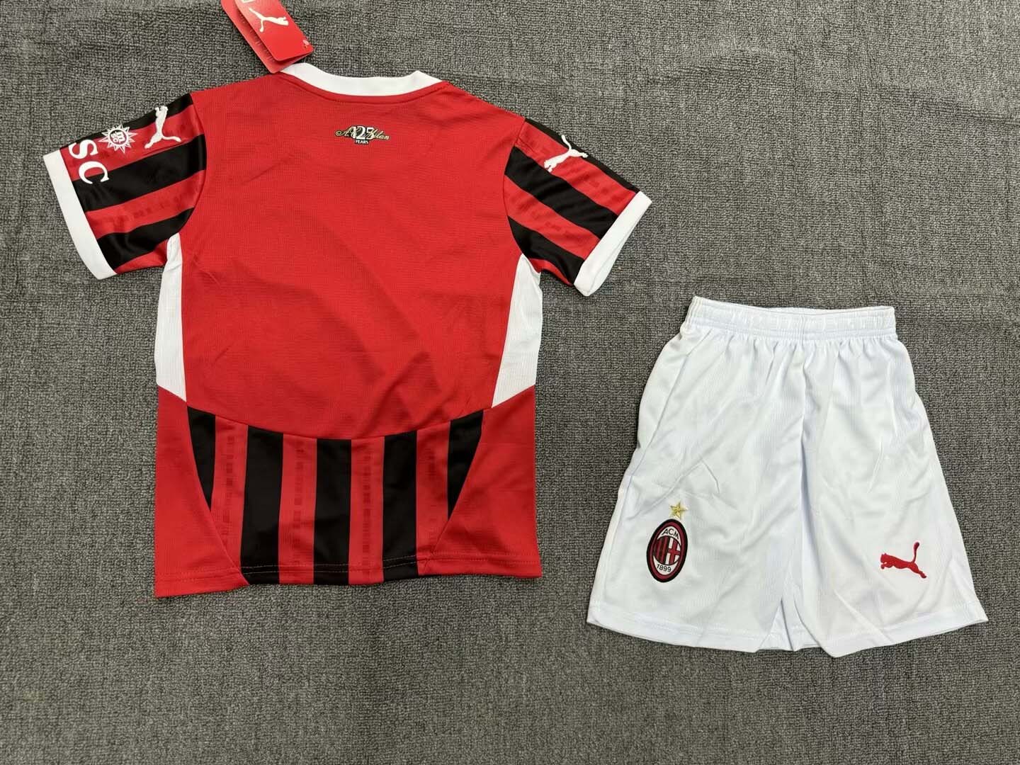 2024/2025 AC Milan Home Football Shirt 1:1 Thai Quality Kids Size:football jersey mysite: unitedjerseyfootball 邓江浪:football