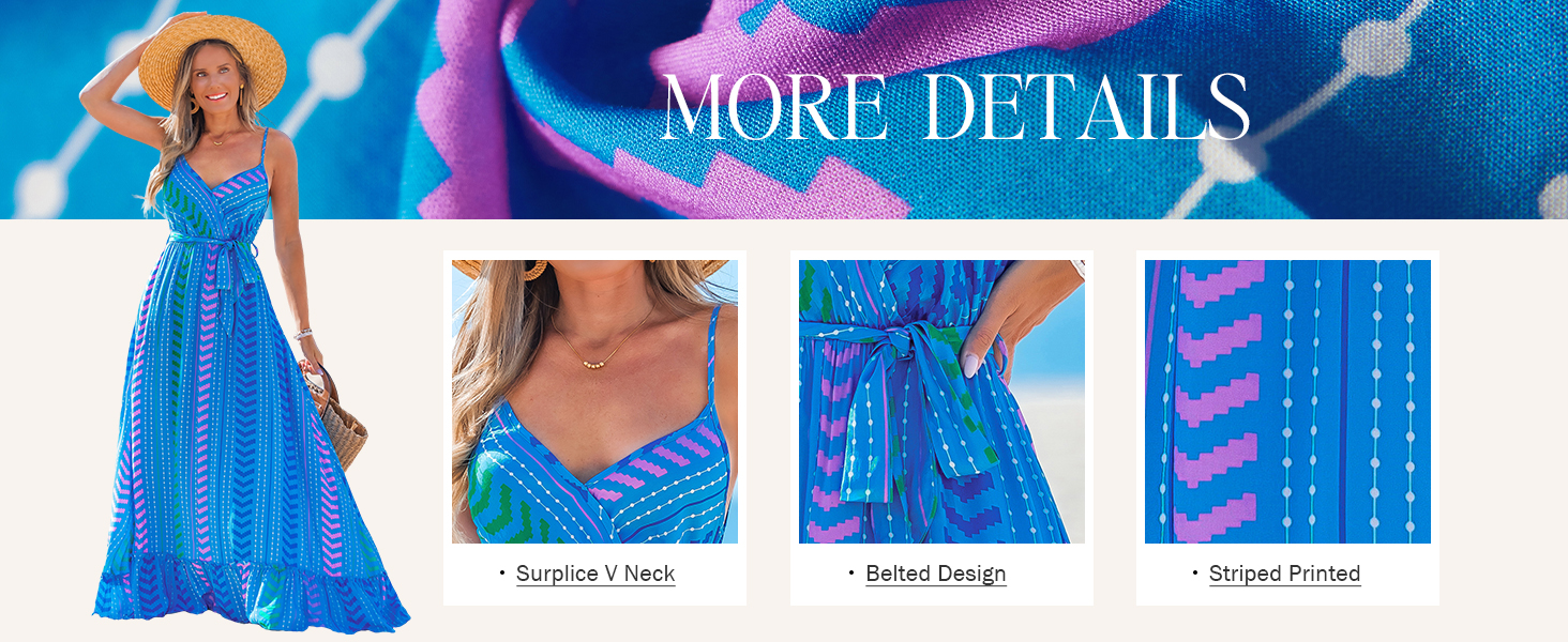 details of the blue dress