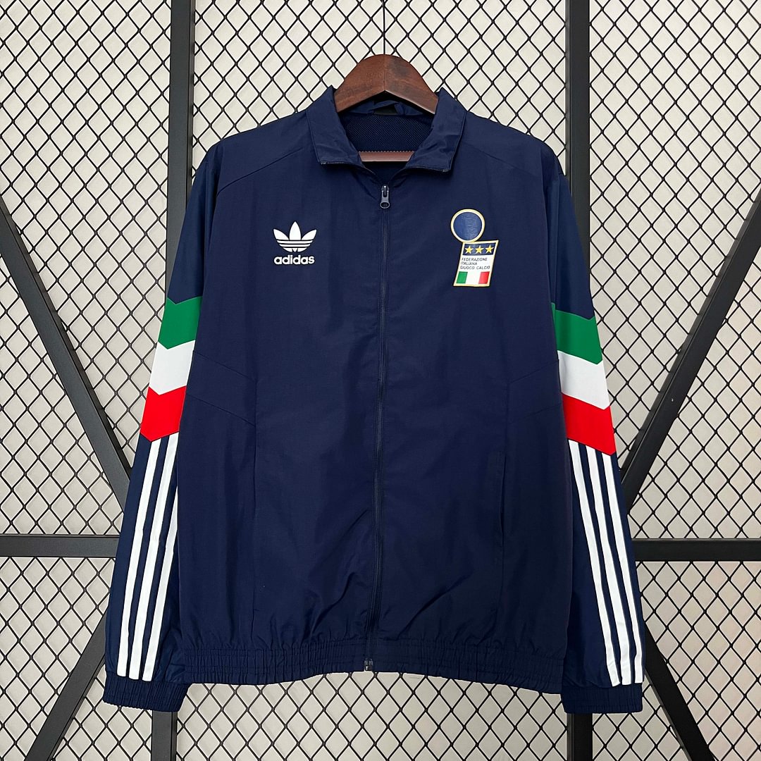 2024 Italy Windbreaker Navy blue Soccer Jersey-mysite Custom Football Kit- Nextkits