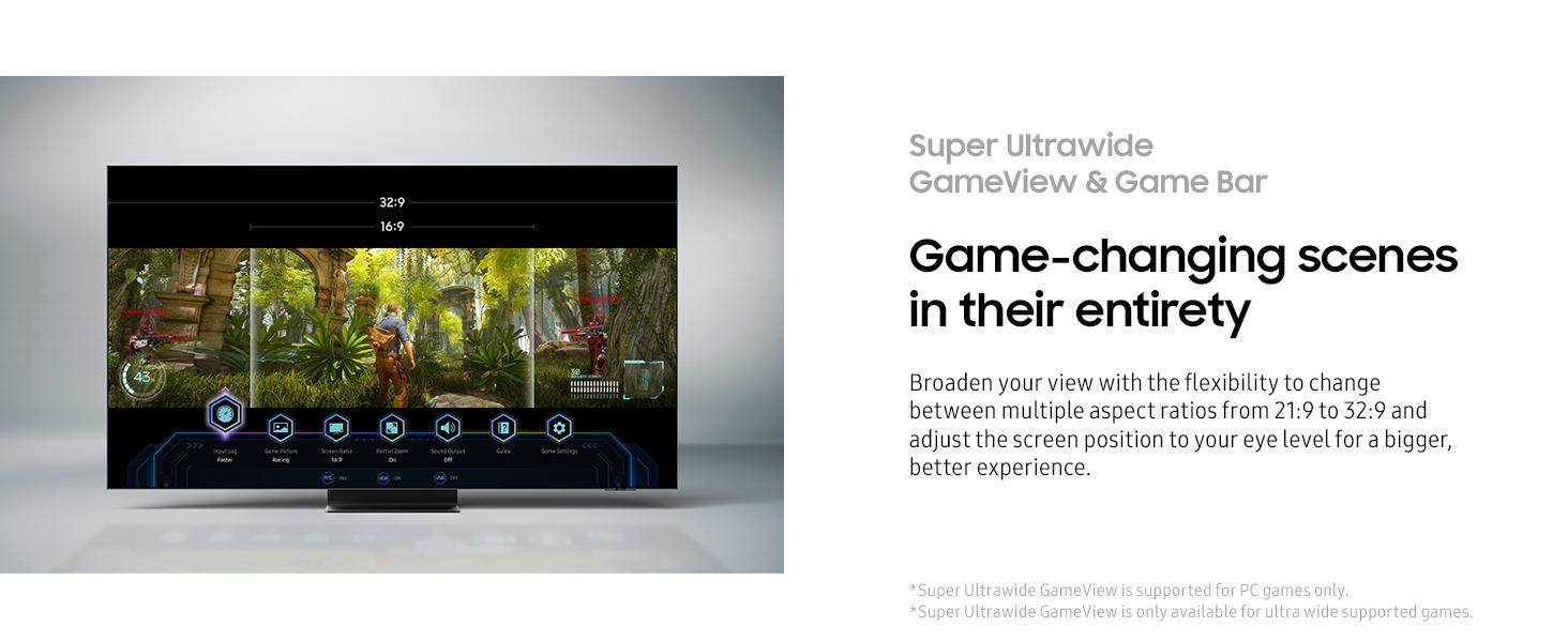 Super Ultrawide GameView &amp; Game Bar
