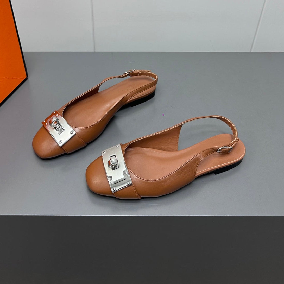 INNOCENTE SLINGBACK IN BRONZE BROWN CALFSKIN、mysite、Cacoeks