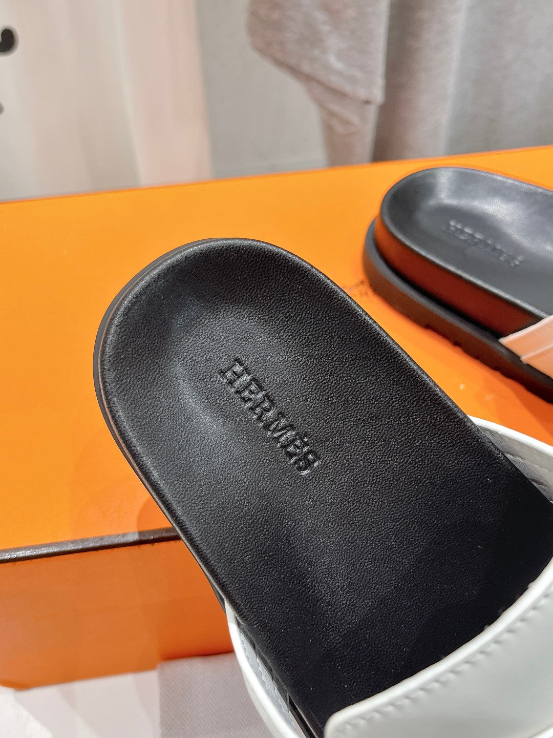 EMPIRE SANDAL BLACK MIX WHITE CALFSKIN、mysite、Cacoeks