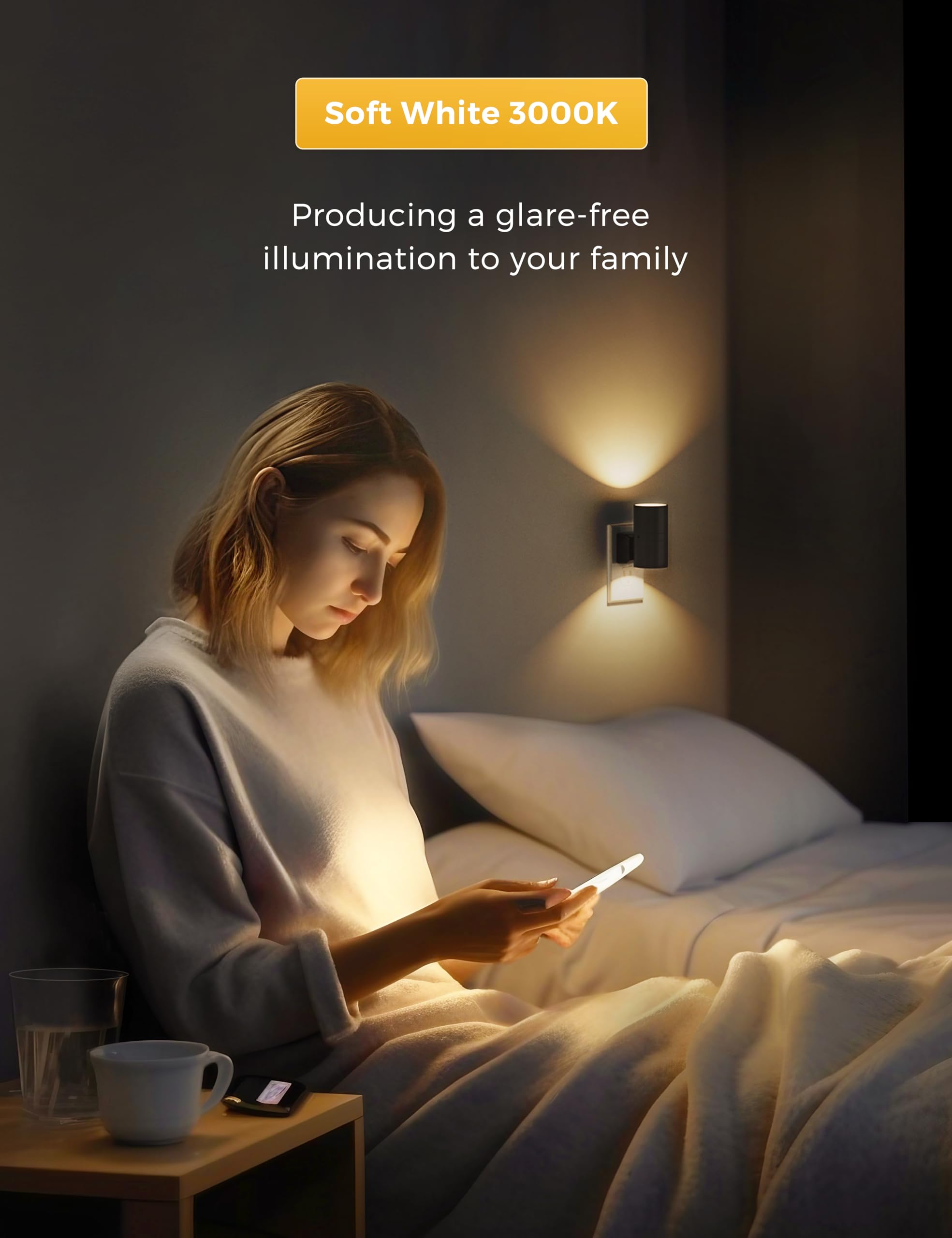 LED night light dusk to dawn sensor