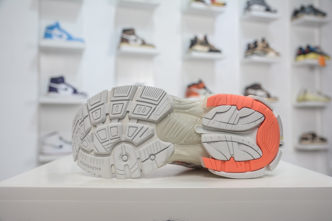 Balenciaga Runner Trainer in White Orange、mysite、Cacoeks