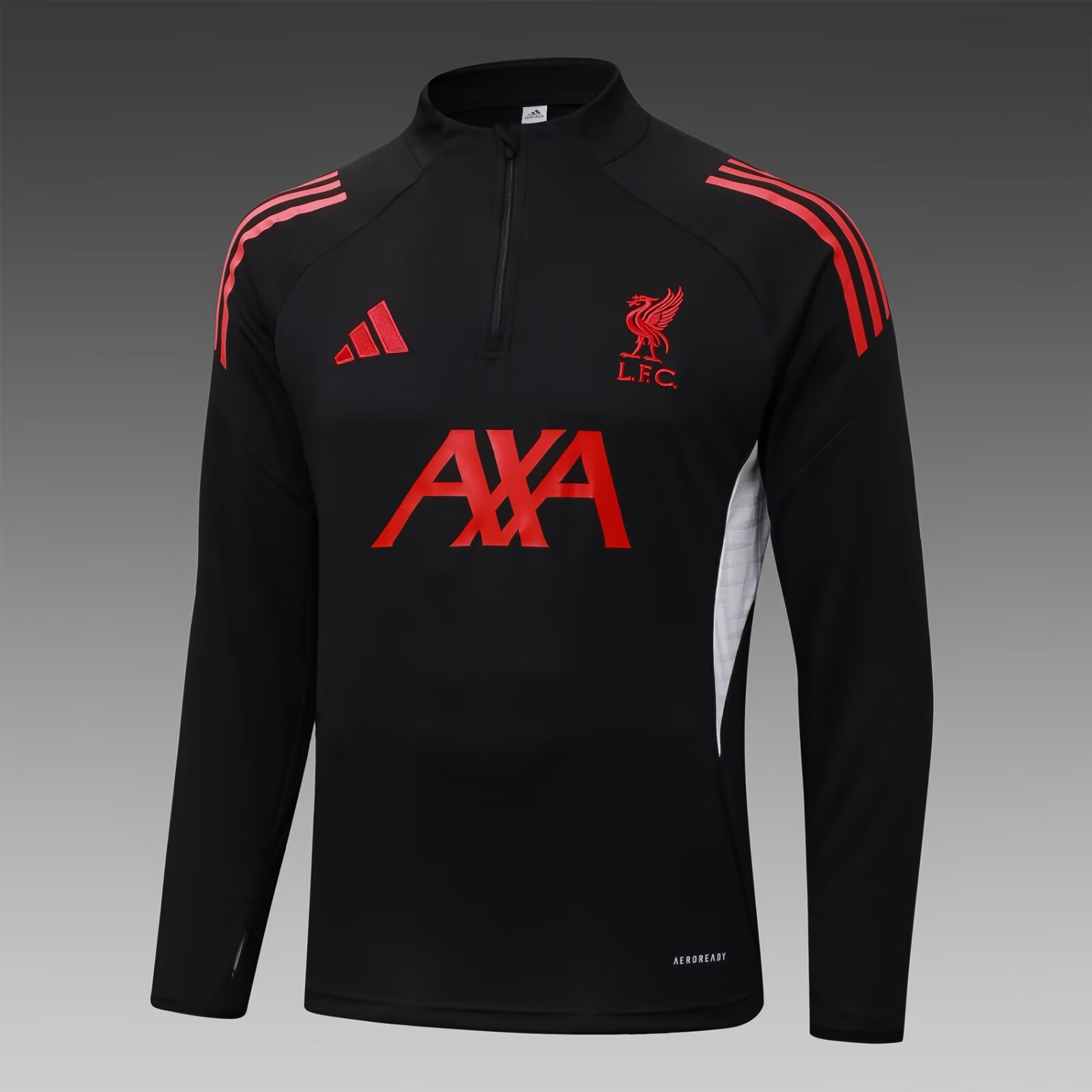 2025/2026 Liverpool Half-Pull Training Suit Black Jersey 1:1 Thai Quality Set:football jersey mysite: unitedjerseyfootball 邓江浪:football