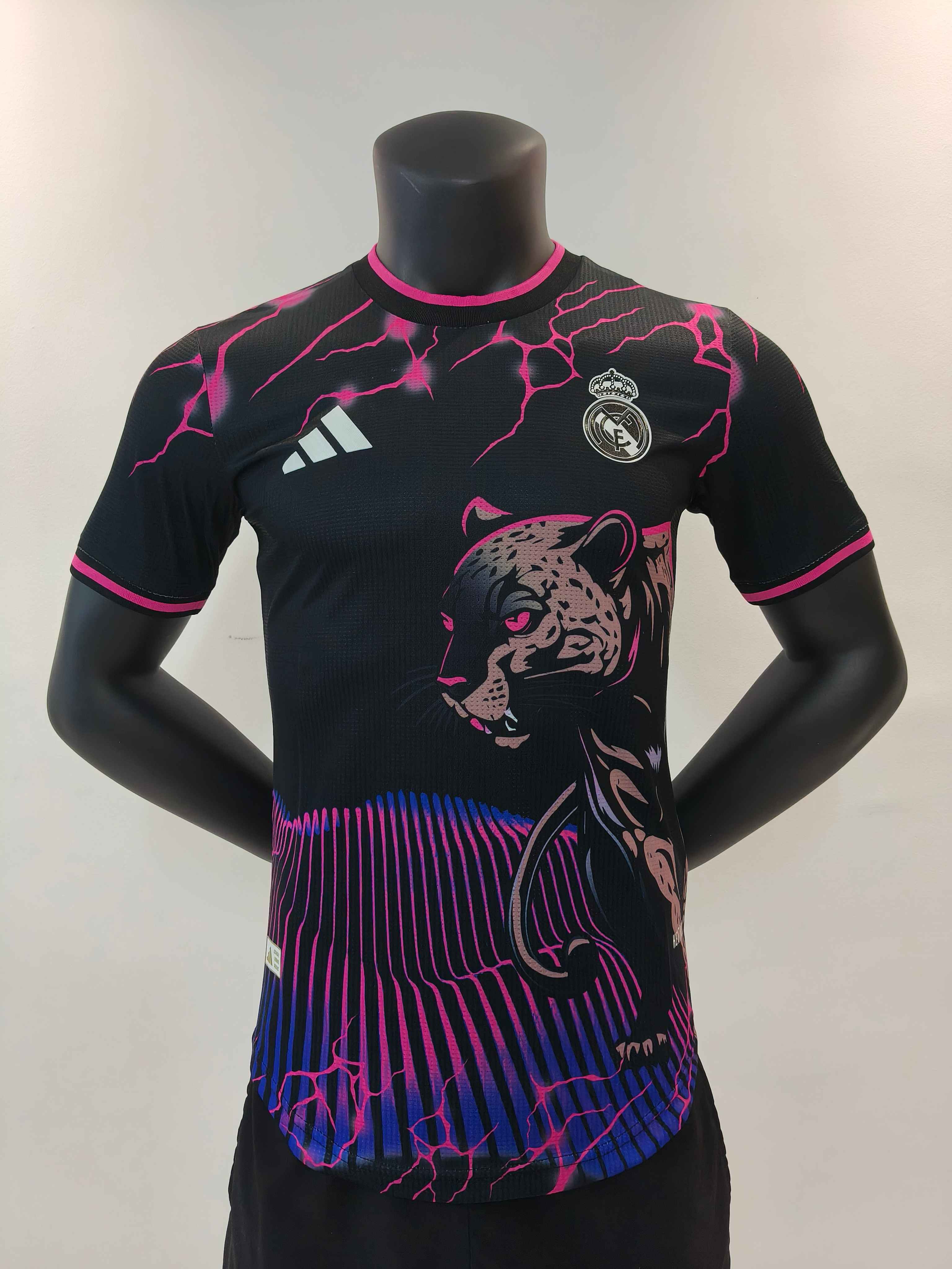 24/25 Real Madrid Red Leopard Special Edition Football Shirt-mysite Custom Football Kit- Nextkits