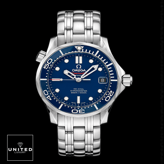 Omega Seamaster 212_30_36_20_03_001 300m Steel Blue Dial Replica black background