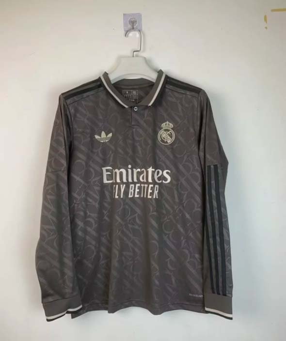 24/25 Long Sleeve Real Madrid Third Away Football Shirt-mysite Custom Football Kit- Nextkits