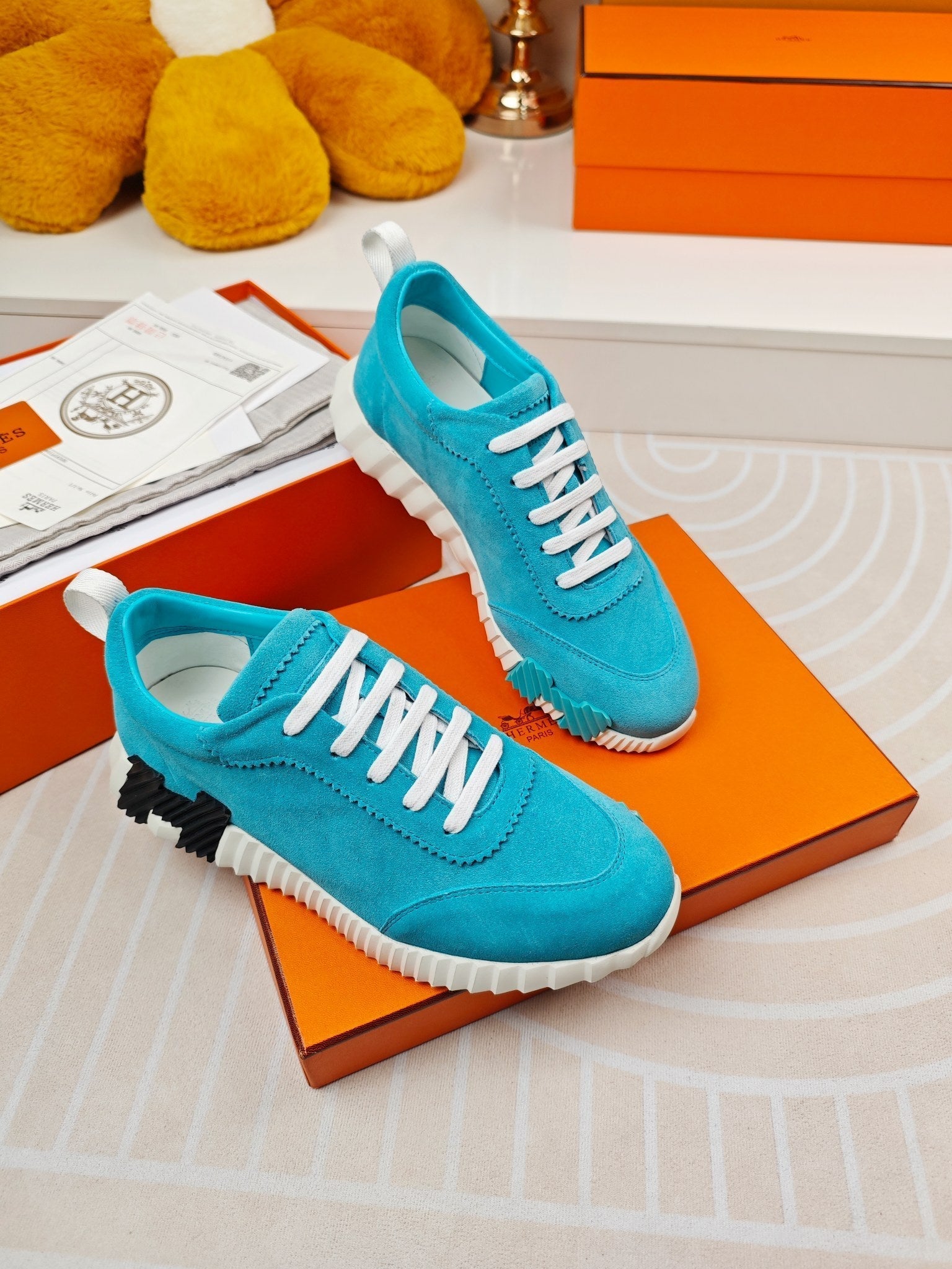 BOUNCING SNEAKERS SKY BLUE CALFSKIN、mysite、Cacoeks