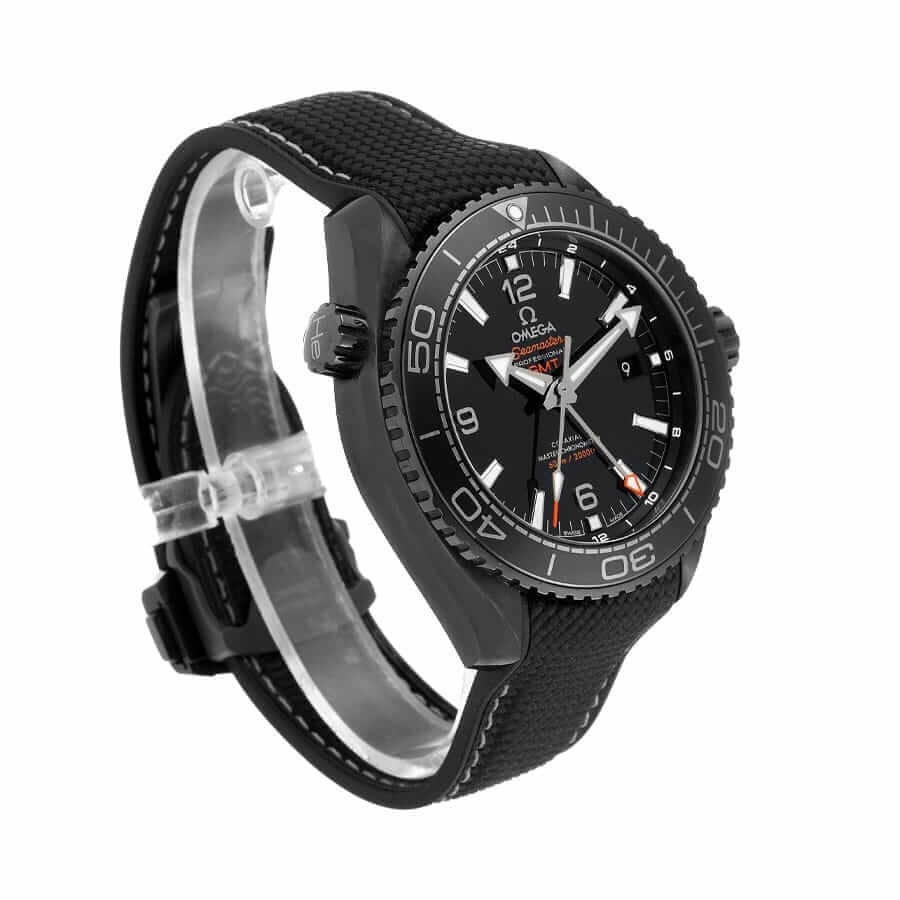 omega seamaster planet ocean steel ceramic 215 92 46 22 01 001 black dial 1