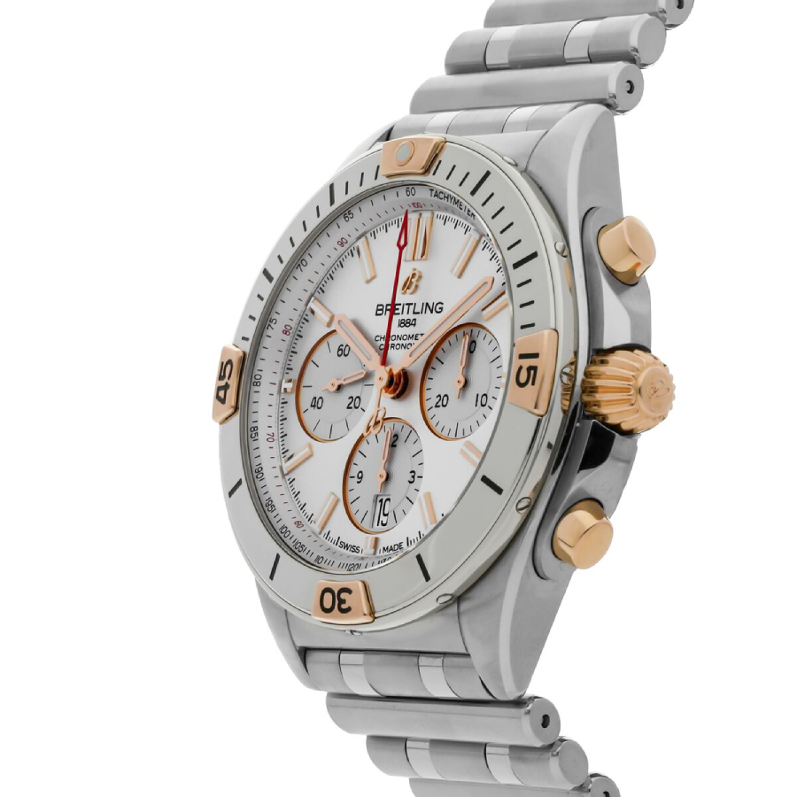 Breitling White Dial Silver Replica2