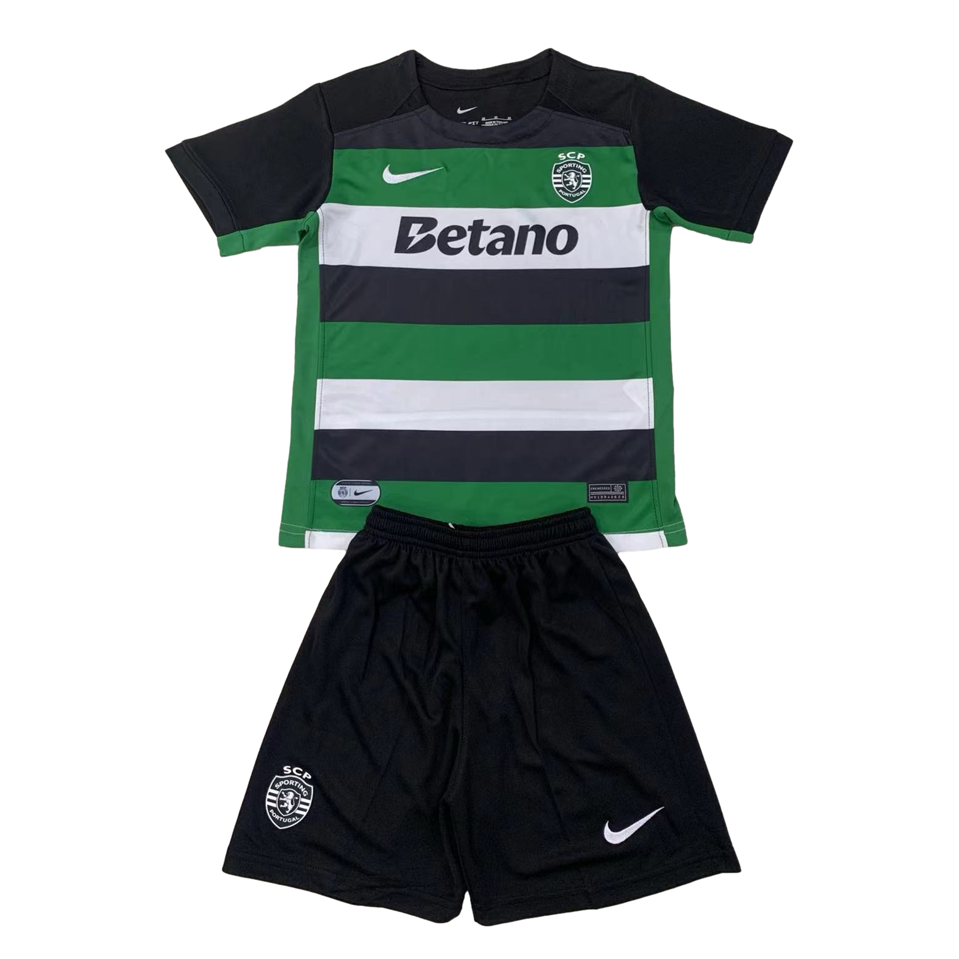 ManixJersey.com | Sporting CP Portugal 24-25 Home Stadium Kids Kit -Customize Name, Number and Patch | Worldwide Shipping