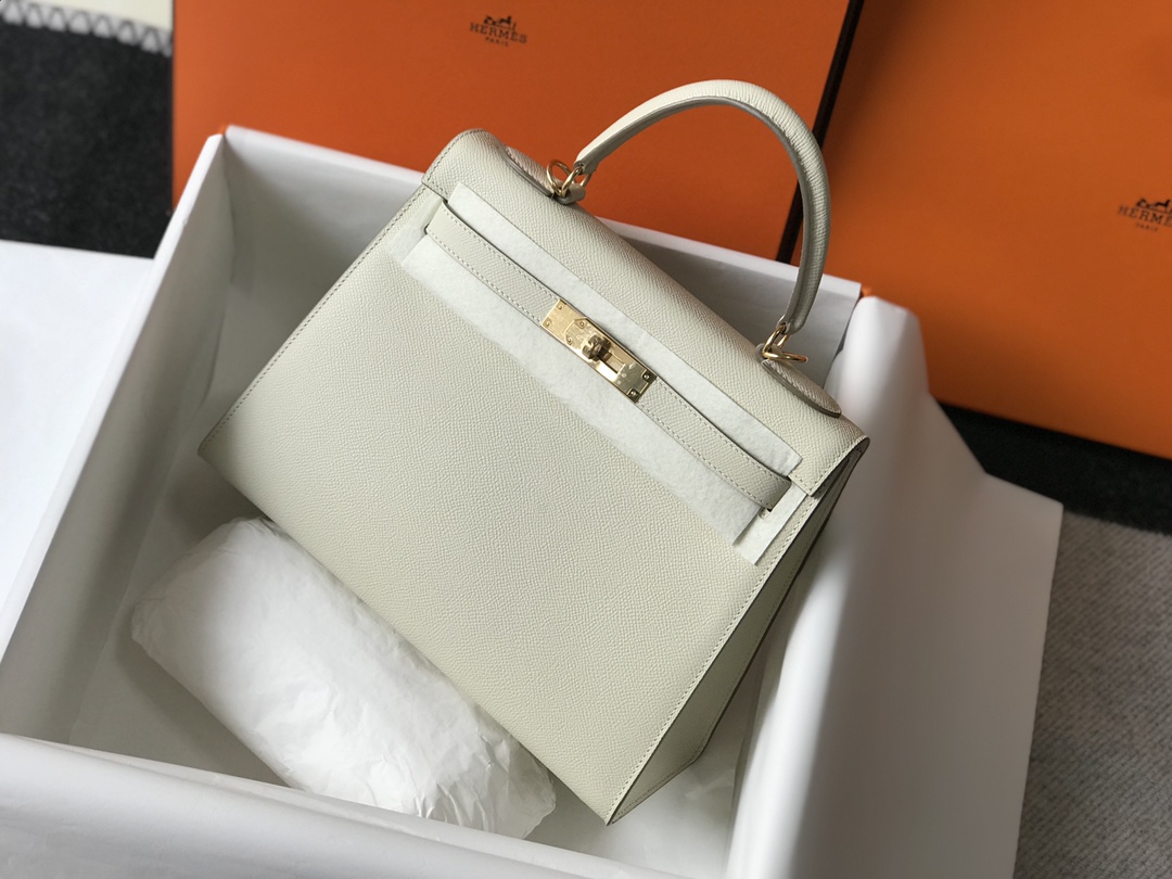 Original Copy Hermes Kelly 28cm Epsom Leather Handbags More Colors-2
