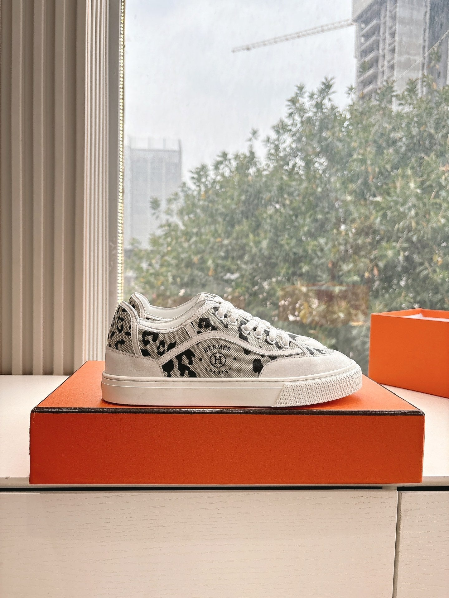 GET SNEAKER IN BLACK MIX PALE GRAY MAXI CANVAS AND CALFSKIN、mysite、Cacoeks