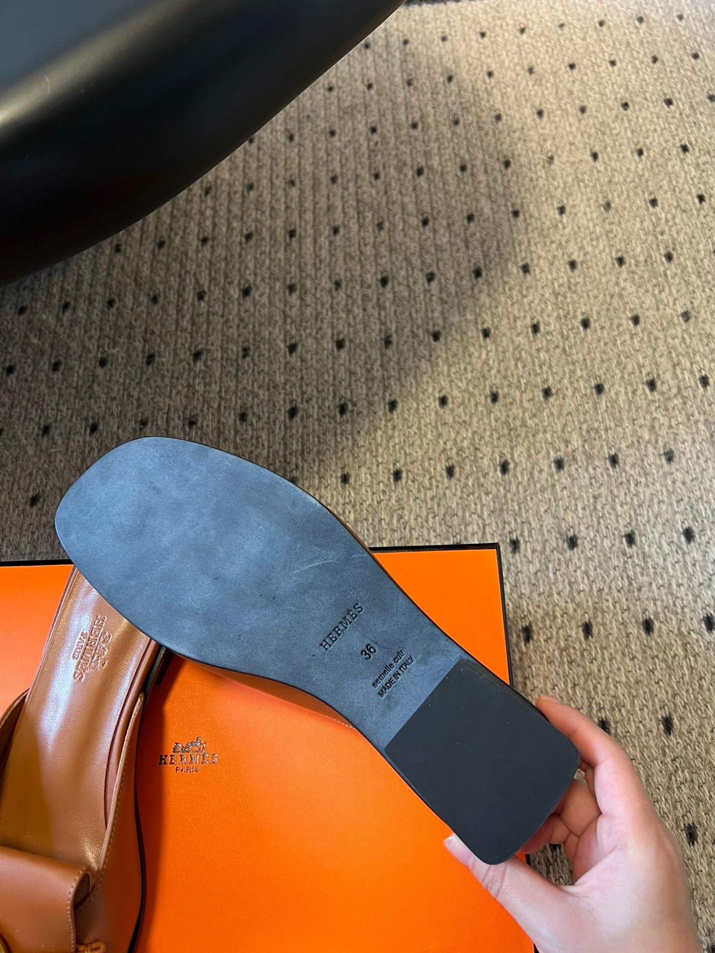 ILOT FLAT SANDAL IN BRONZE BROWN CALFSKIN、mysite、Cacoeks