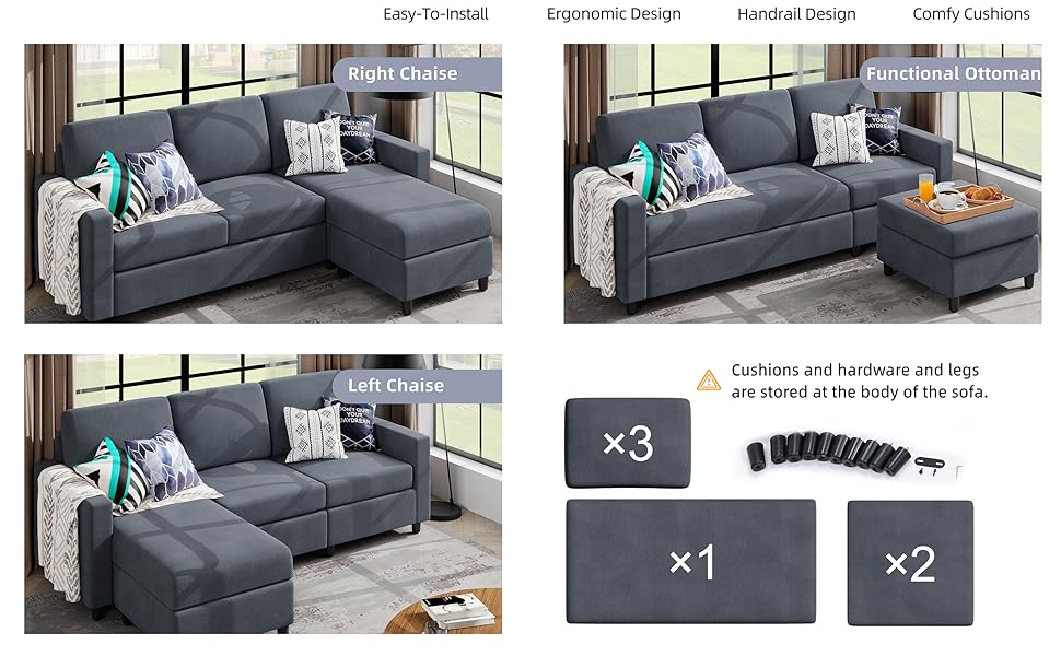 sofa with chaise