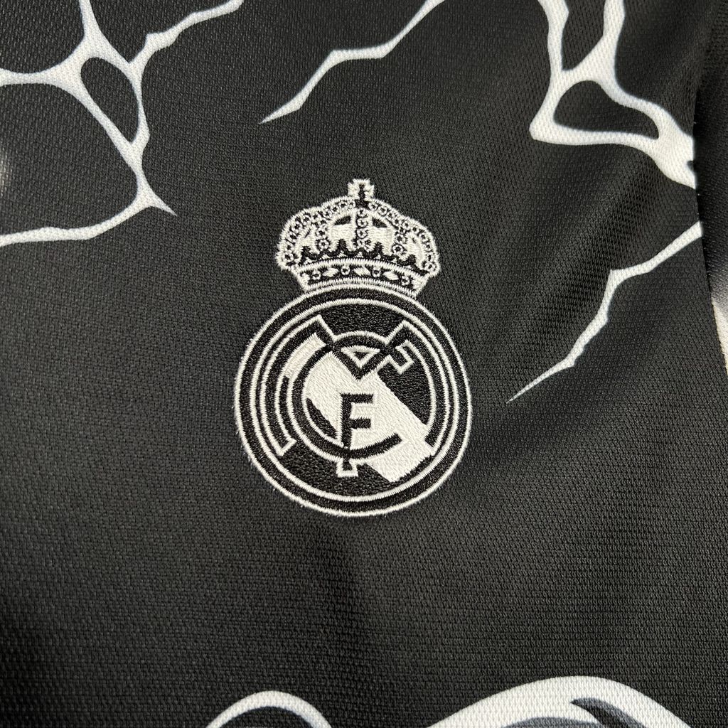 Higojerseys-Real Madrid 24-25 Black Leopard Jersey - Fans Version