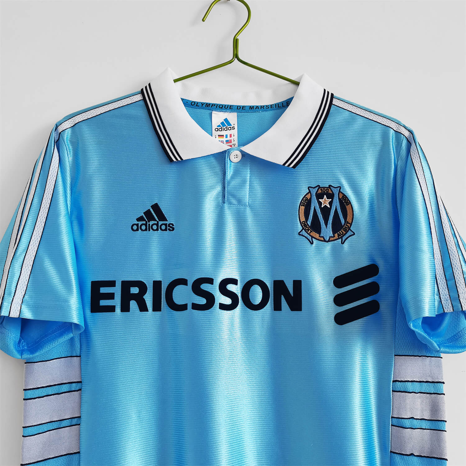 ManixJersey.com | Retro Marseille 1998-99 Away Jersey -Customize Name, Number and Patch | Worldwide Shipping