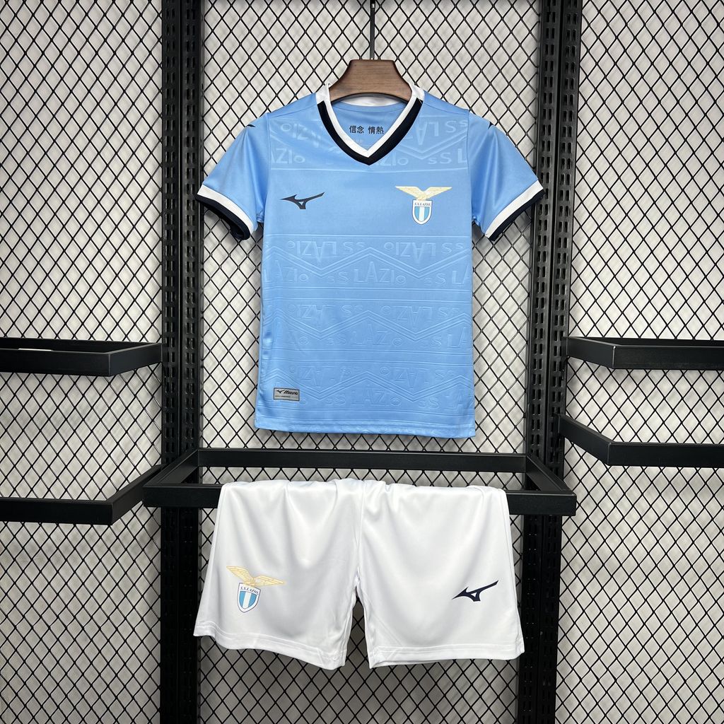 ManixJersey.com | Lazio 24-25 Home Stadium Kids Kit -Customize Name, Number and Patch | Worldwide Shipping
