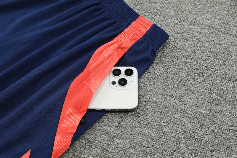ManixJersey.com | Manchester United 24-25 Short-Sleeve Training Kids Kit - Deep Blue -Customize Name, Number and Patch | Worldwide Shipping