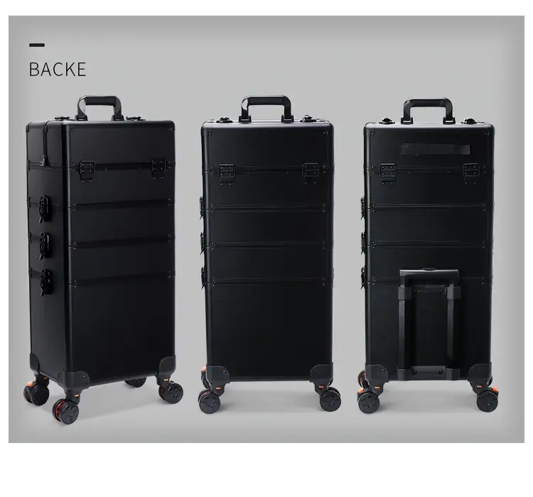 4 in 1 fireproof board makeup case colorful cosmetic case organizer makeup artist train case details 13