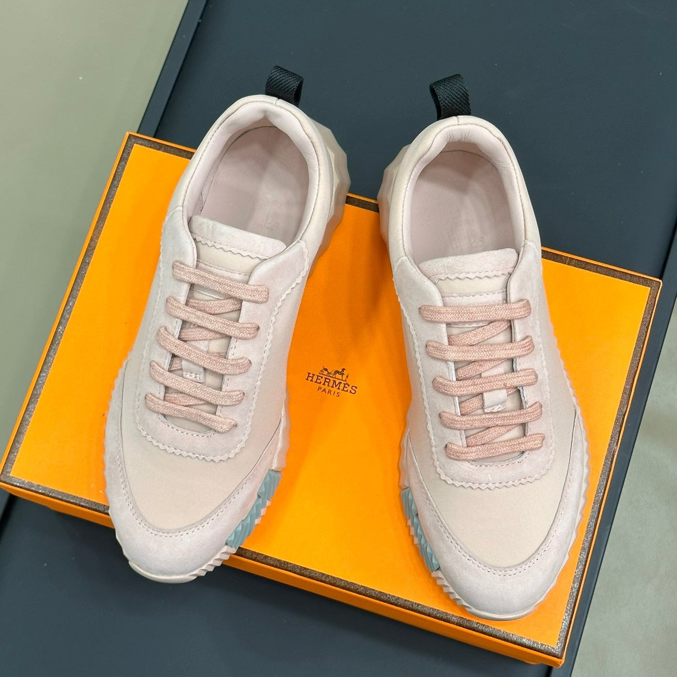 BOUNCING SNEAKERS LIGHT PINK CALFSKIN、mysite、Cacoeks