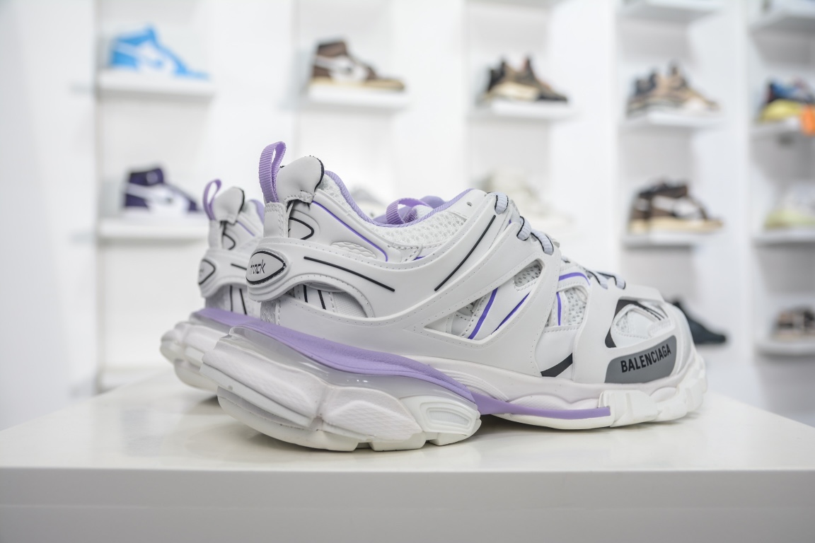 Balenciaga Track Trainer in White Lilac、mysite、Cacoeks