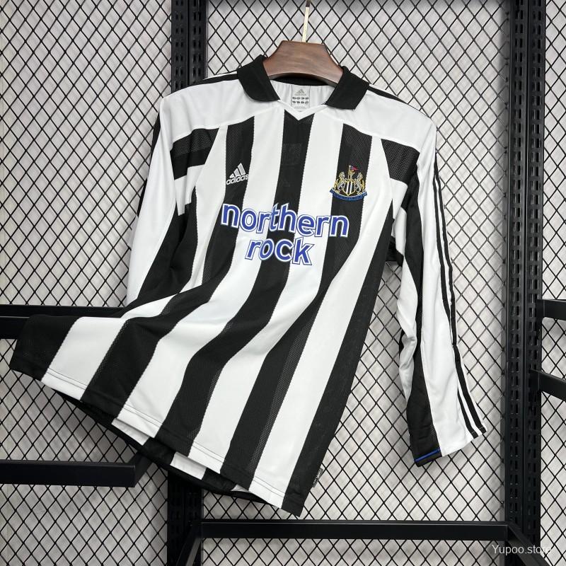 JerseysGala.com | Retro Newcastle United 2003-05 Home Long Sleeve Jersey -Customize Name, Number and Patch | Worldwide Shipping