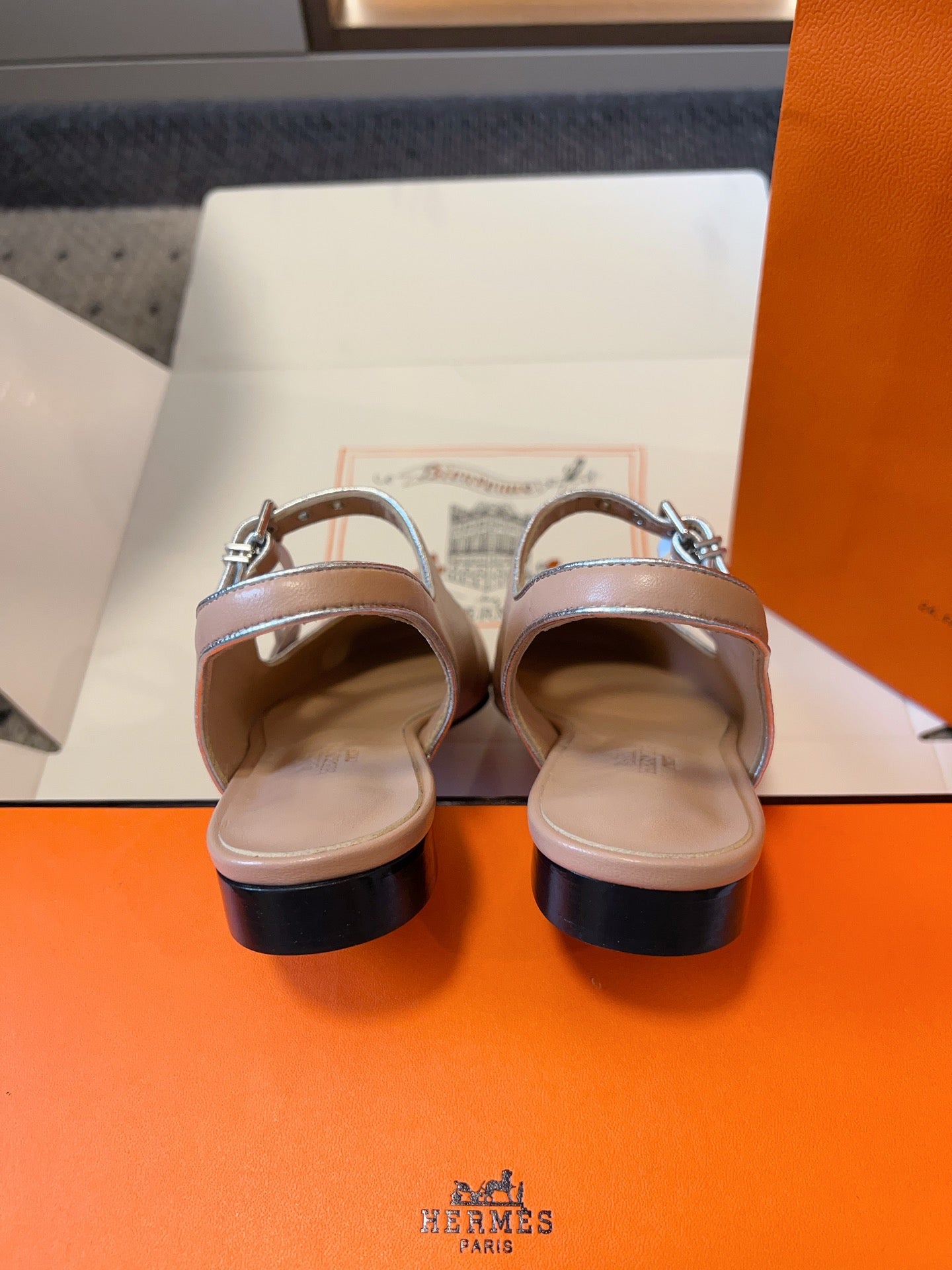 KLEO SLINGBACK IN CREPE PINK CALFSKIN、mysite、Cacoeks