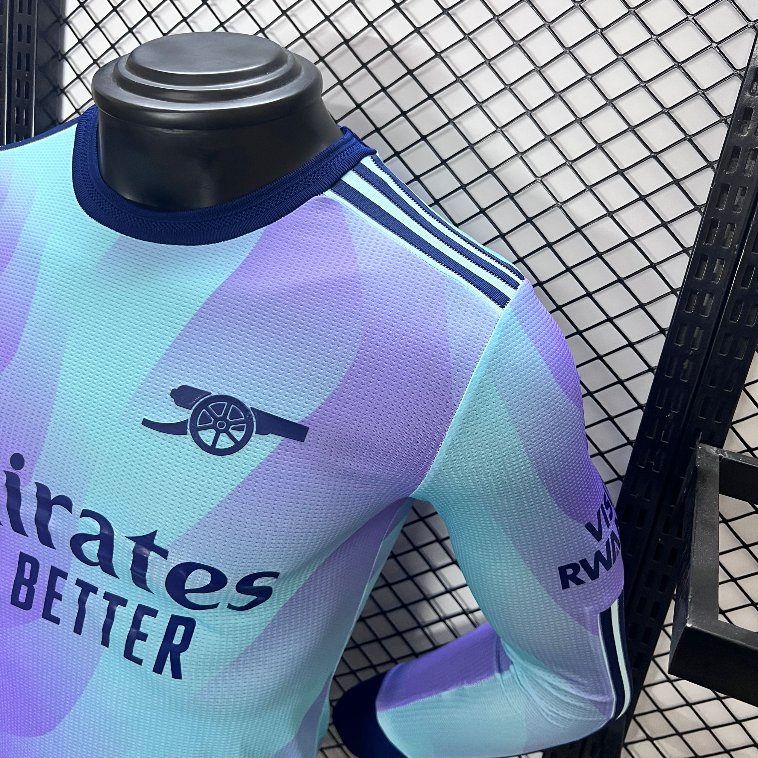 ManixJersey.com | Arsenal 24-25 Third Long Sleeve Jersey - Player Version -Customize Name, Number and Patch | Worldwide Shipping