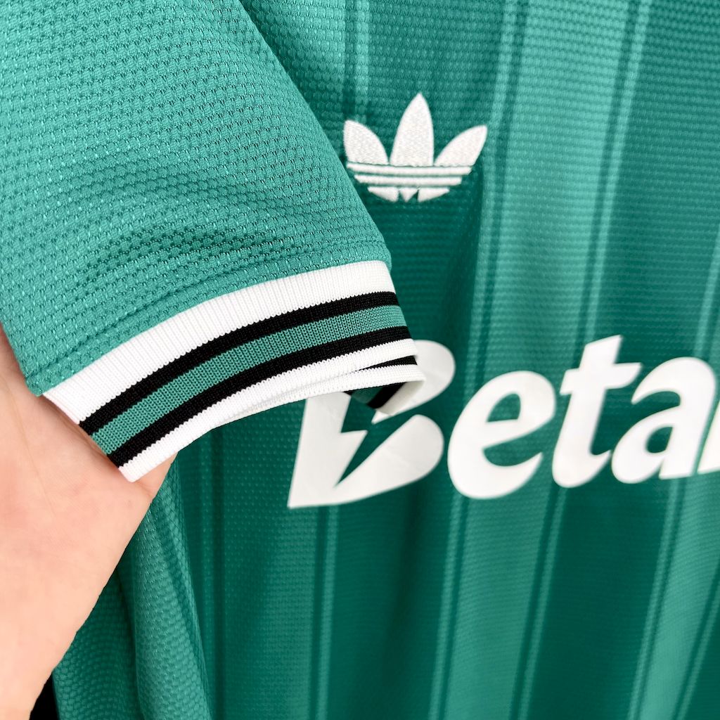 JerseysGala.com | Aston Villa 24-25 Originals Green Stripe Jersey - Fans Version -Customize Name, Number and Patch | Worldwide Shipping
