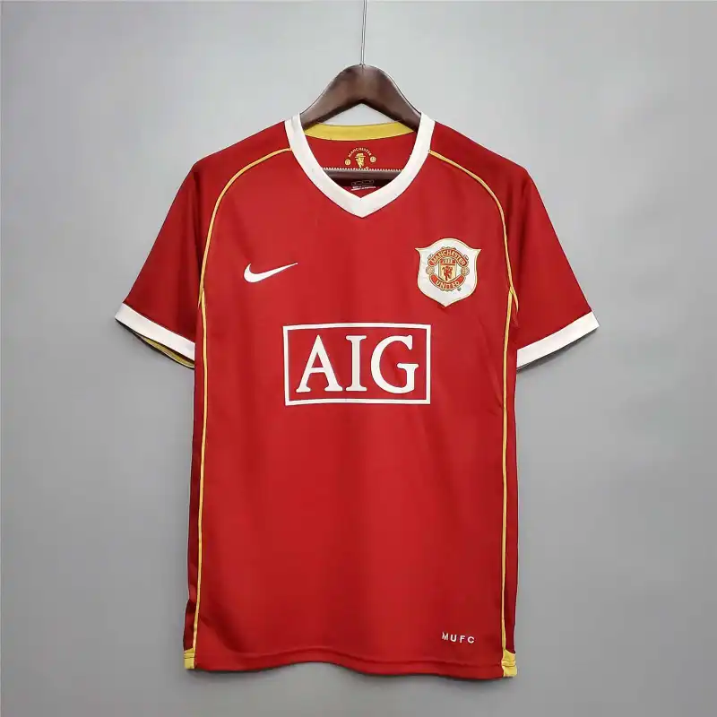 06-07 Manchester United Home soccer jersey-Retro version: Ajax 24-25 Home Stadium Jersey - Fans Version mysite: Adidas luxuryfootballshirts.com: https://www.luxuryfootballshirts.com/