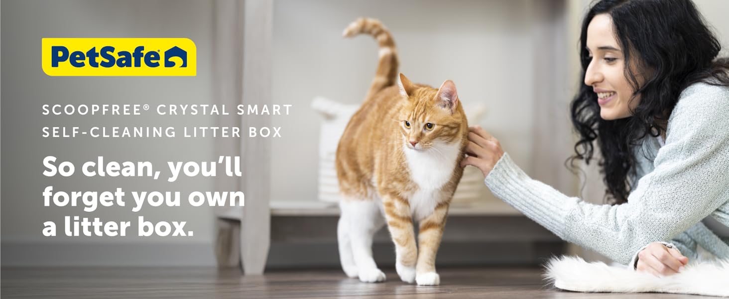 PetSafe ScoopFree Crystal Smart Self-Cleaning Cat Litter Box