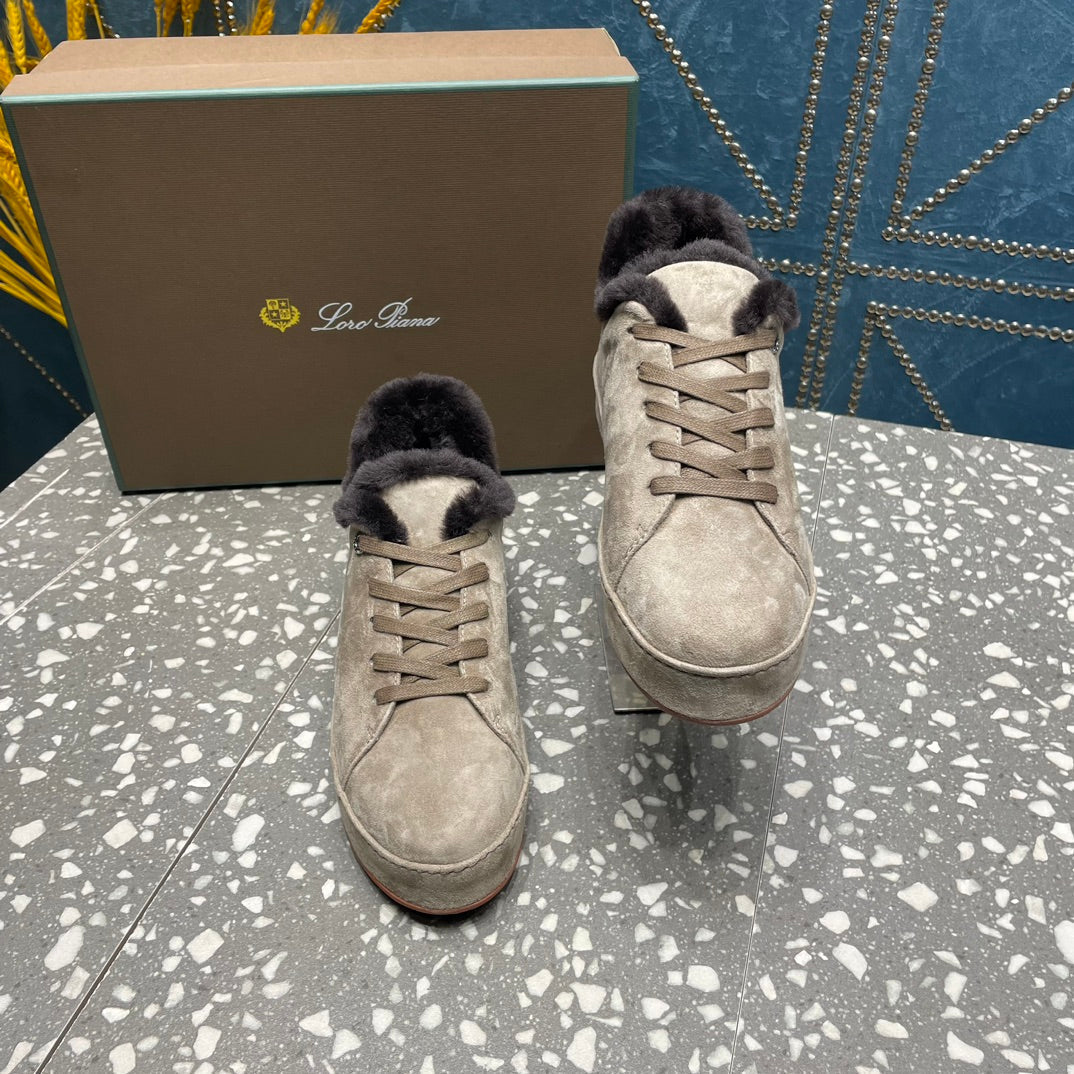 LP WINTER NUAGES SNEAKERS LIGHT GRAY LAMBSKIN、mysite、Cacoeks