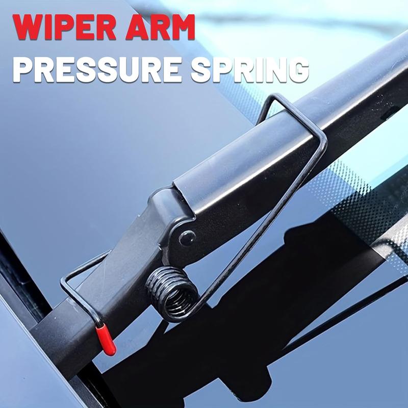 Product Introduction of Windshield Wiper Arm Pressure Spring Booster - 2 Pack Practical Assistive Spring Wiper Arms, Enhance Wiper Performance, Easy Install, Improved Visibility in Rain/Snow (2 Packs) 2