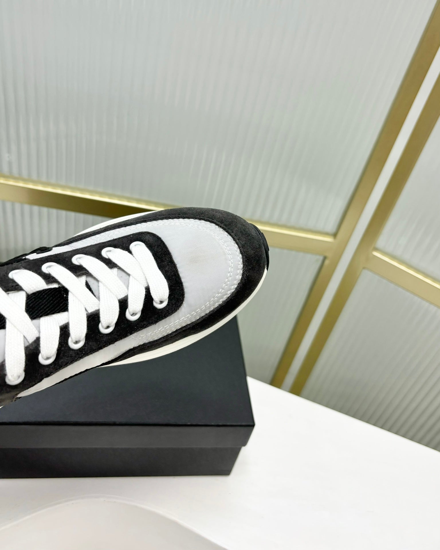 SNEAKER IN BLACK MIX GREY SUEDE、mysite、Cacoeks