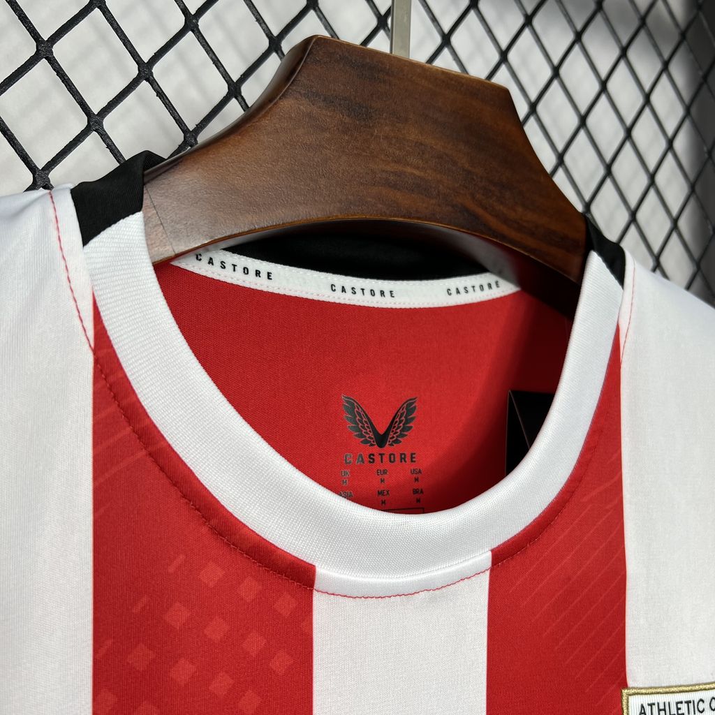 ManixJersey.com | Athletic Bilbao 24-25 Home Stadium Jersey - Fans Version -Customize Name, Number and Patch | Worldwide Shipping