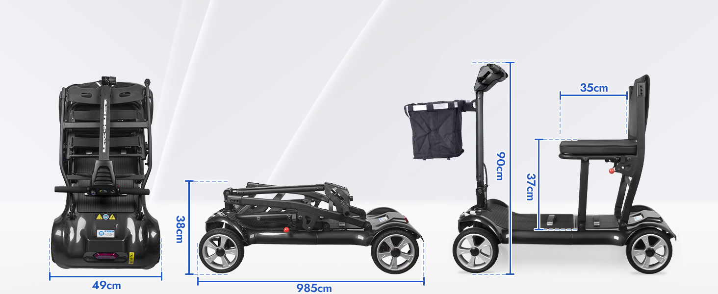 mobility scooter measurements