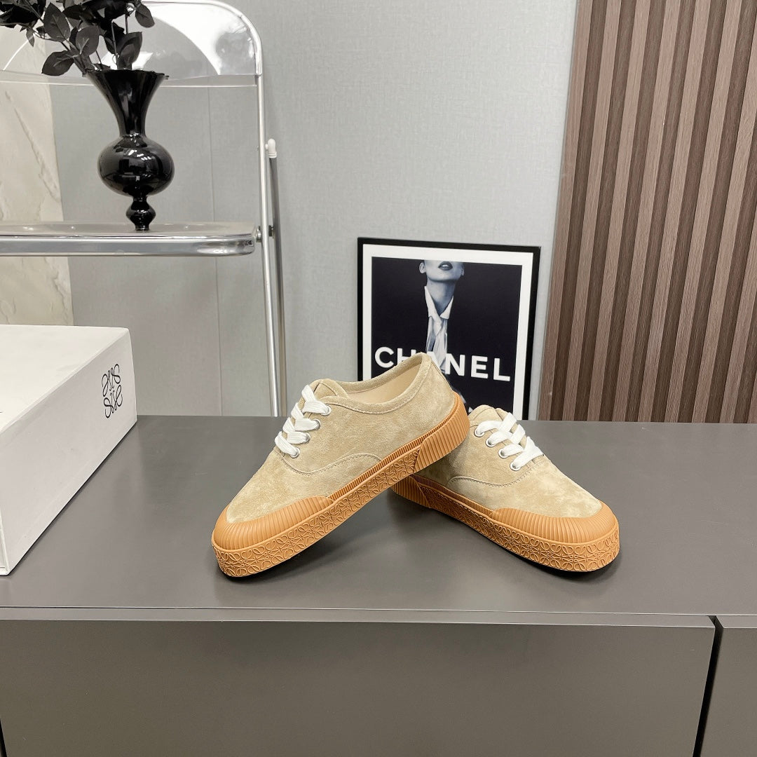 TERRA VULCA LACE-UP SNEAKER IN SAND BROWN SUEDE、mysite、Cacoeks