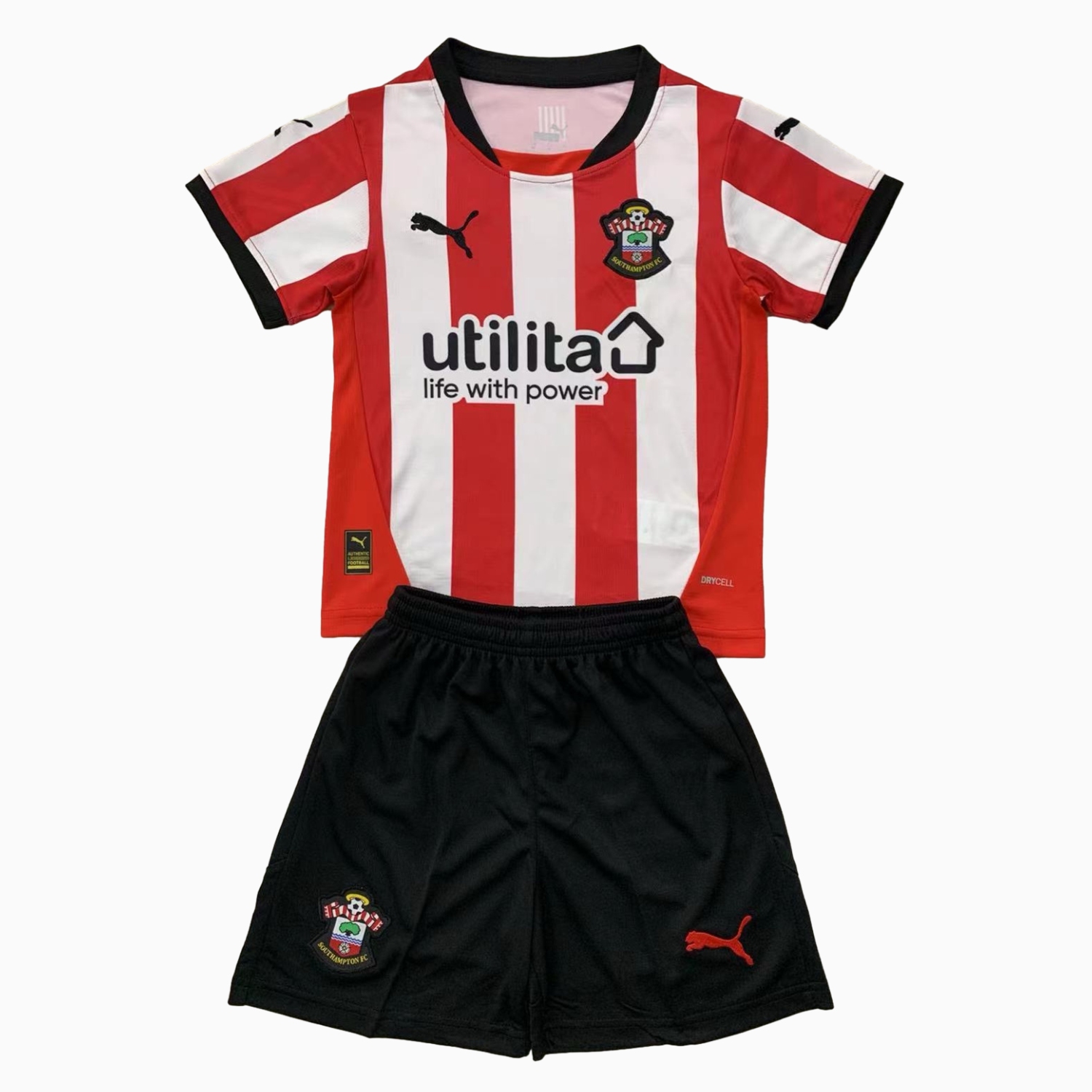 Higojerseys-Southampton 24-25 Home Kids Kit