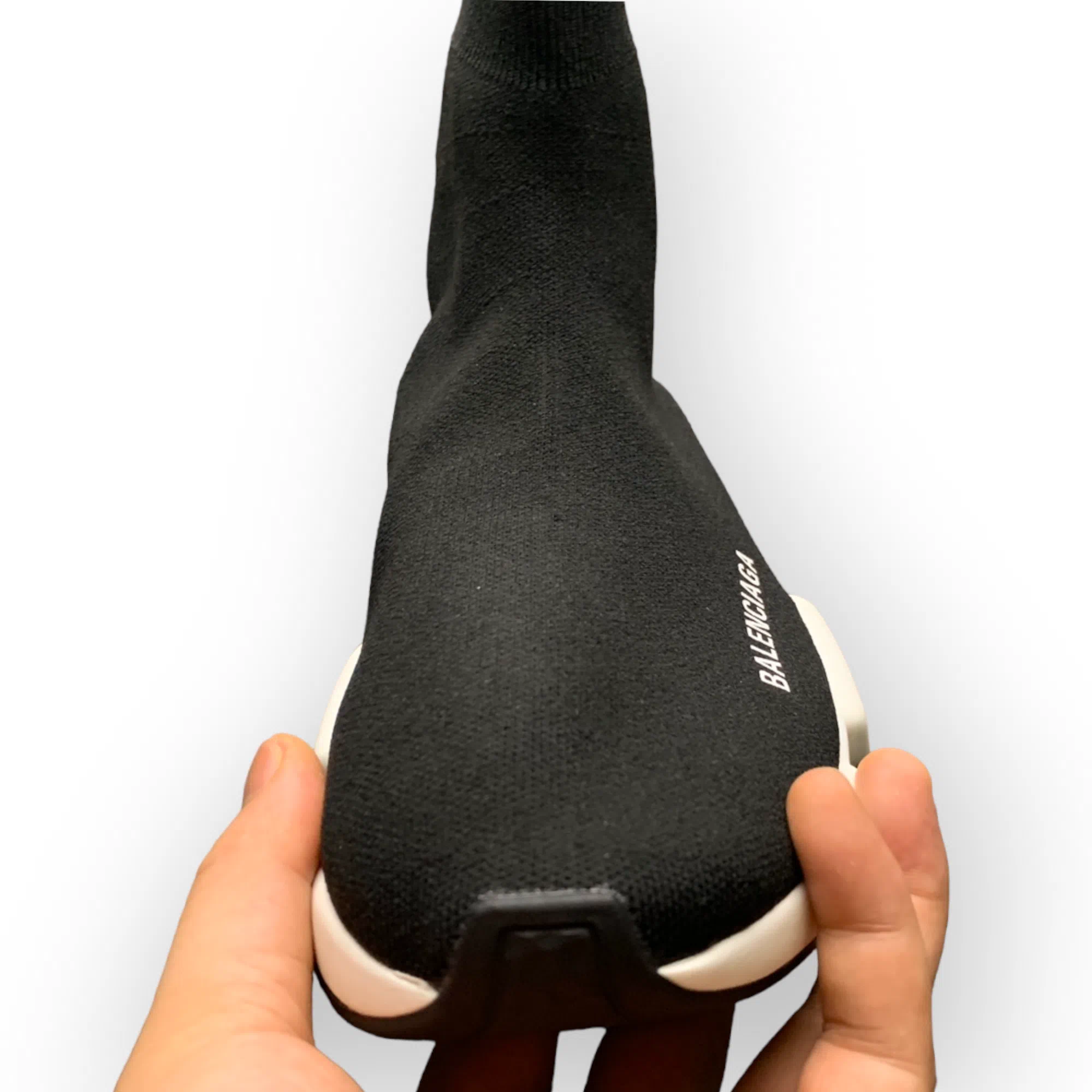 Balenciaga Speed Claer Sole Trainer in Black White、mysite、Cacoeks