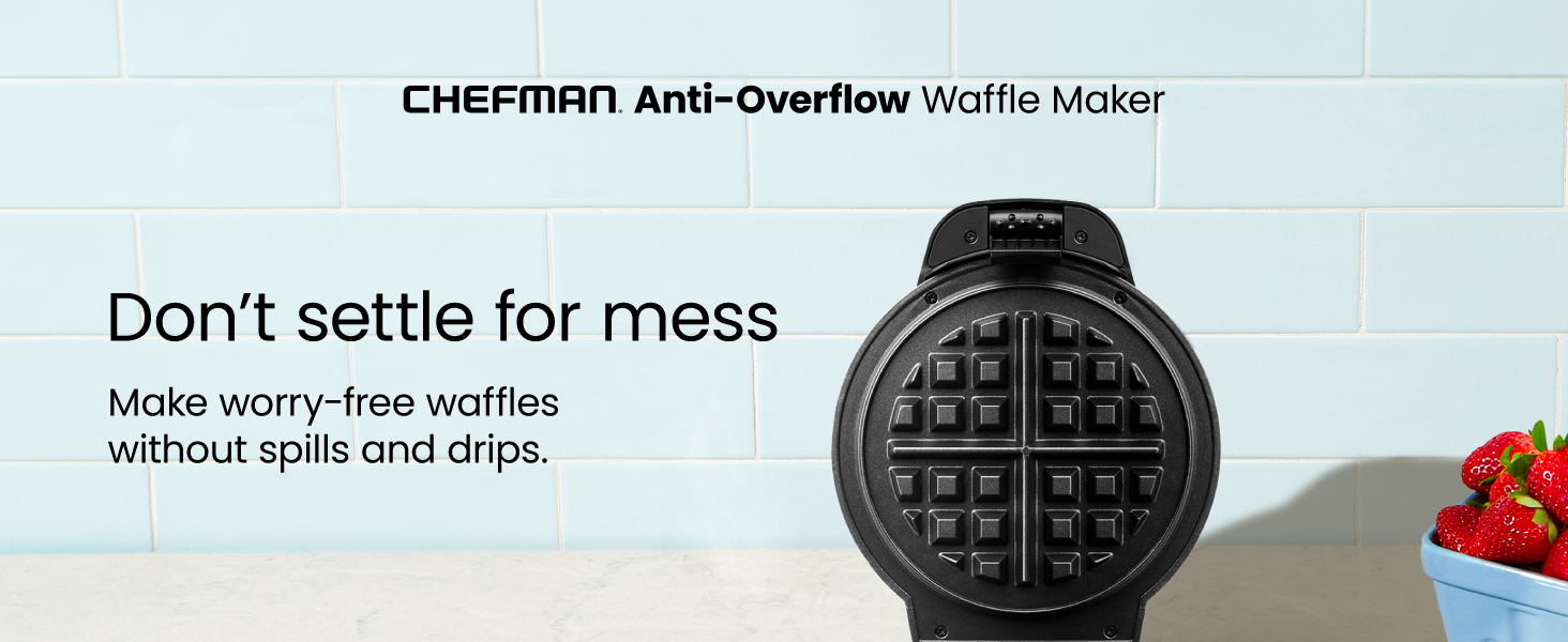 Make waffles without spills or drips.