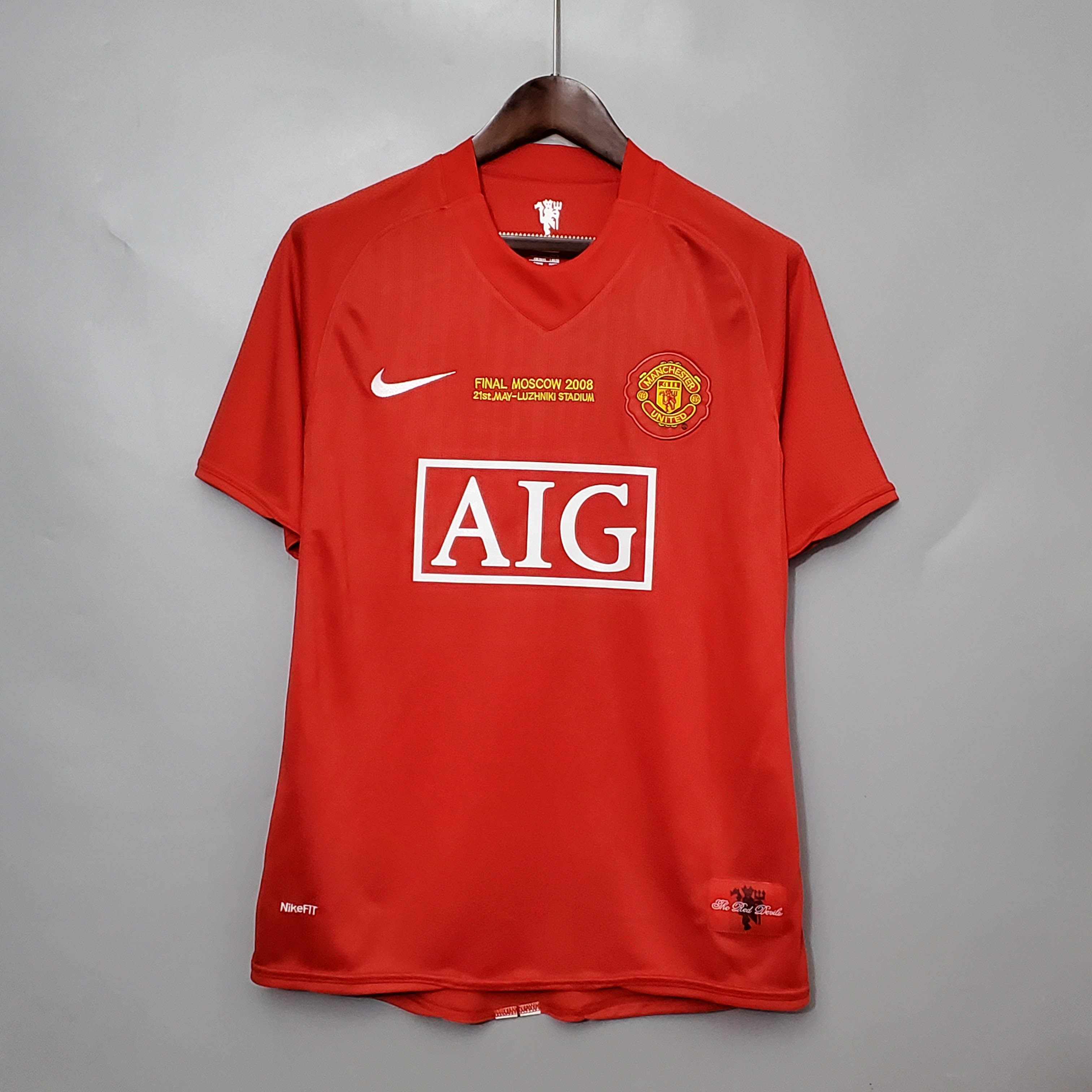2007/2008 Retro Manchester United Home Champions League Edition Football Shirt-mysite Custom Football Kit- Nextkits